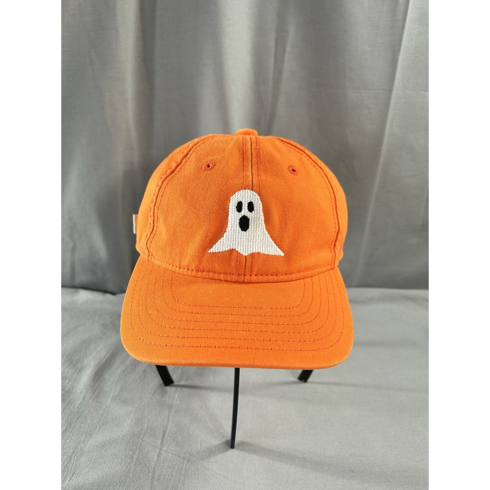 Harding Lane Embroidered Ghost Orange Hat Youth Kids Halloween